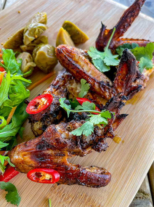 JAMMIN' JERK CHOCOLATE CHICKEN WINGS